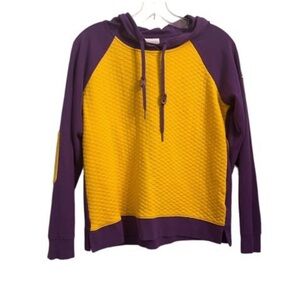 COLUMBIA-LSU Long Sleeve Sweatshirt Hoodie Size Med